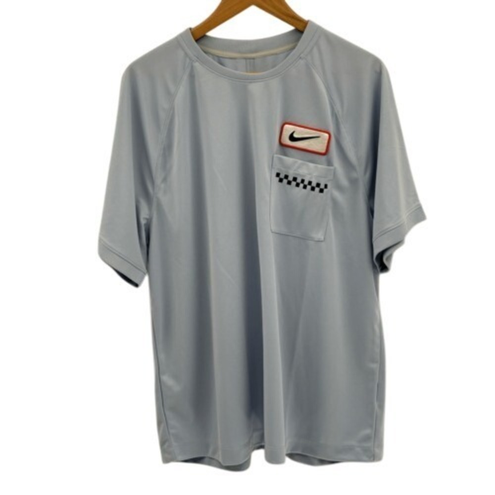 Nike‎ Wild Card Dri Fit T Shirt Short Sleeve Men Size XL Light Blue Swoosh